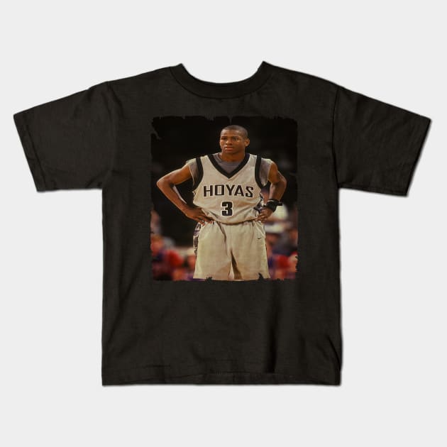 Young Allen Iverson in Hoyas Vintage Kids T-Shirt by CAH BLUSUKAN